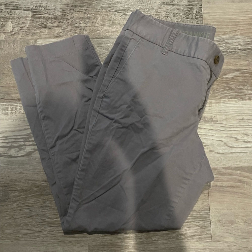 J Crew Grey Ankle Dress Pants